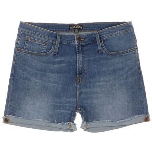 J Crew Mercantile Shorts Womens Size 33 W36 Medium Wash Blue Denim Stretch